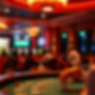 Visual representation of the gambling industry influenced by junket clubs